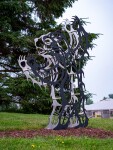 The majesty of woodland animals is celebrated in these striking metal sculptures by the Six Nations Mohawk artist Adam Monture. Image 6