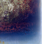 This contemporary abstract painting was inspired by music and a composition called night. Image 4