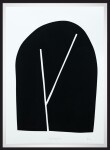 This minimalist black and white painting by Aron Hill is simply elegant. Image 6