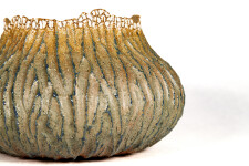 Ceramic artist Bill Greaves hand forms each vessel he creates by coiling, scraping and carving clay into voluptuous organic shapes. Image 5