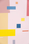 This lyrical abstract painting—bold in colour, line and form is by Burton Kramer. Image 7