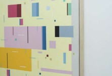 Kramer’s modern and graphic paintings express lyrical, geometric abstraction via a harmonic interplay of syncopated shapes of various sizes … Image 3