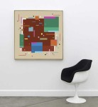 Kramer’s modern and graphic paintings express lyrical, geometric abstraction via a harmonic interplay of syncopated shapes of various sizes … Image 5