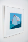 This pop art print is a colorful image of a barn created by Charles Pachter. Image 5