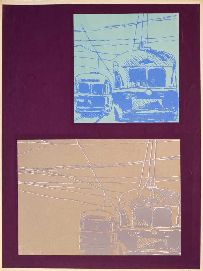 This artist’s proof (1/1) is a playful homage to the beloved image of a Toronto streetcar.