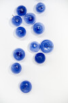 This contemporary glass wall sculpture in a stunning lapis blue colour was created by an award-winning artist. Image 5