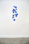 This contemporary glass wall sculpture in a stunning lapis blue colour was created by an award-winning artist. Image 4