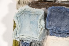 Glass artist Cheryl Wilson Smith’s grandmother used to create hand-stitched quilts from cut squares of fabric. Image 2