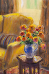 A moment in time is faithfully rendered in detail in a charming series of oil paintings featuring interior scenes. Image 3