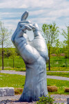 Created by Canadian artist David Sheridan, this outdoor fibreglass sculpture is a unique combination of pop and classical figurative styles. Image 5