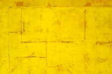 This contemporary abstract painting by David Sorensen explores a bright yellow palette. Image 4