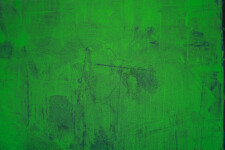 This contemporary abstract painting by David Sorensen explores a green palette. Image 6