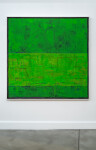 This contemporary abstract painting by David Sorensen explores a green palette. Image 2