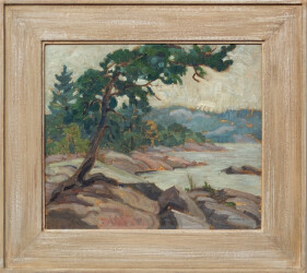 This landscape of the historic Killarney Provincial Park in Northern Ontario was painted by one of Canada’s most important artists of the la…