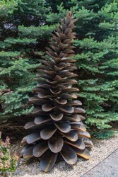 This stunning steel sculpture by Floyd Elzinga is one of a series of outdoor sculptures he has produced in his studio on the rugged Niagara …