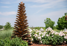 Canadian sculptor Floyd Elzinga’s pine cones have become one of his signature images and now grace many outdoor venues in Canada. Image 10