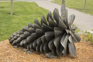 Corten Pine Cone