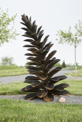 Corten Pine Cone