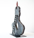 This contemporary figurative indoor sculpture was forged from bronze by Canadian artist Galina Stetco. Image 2