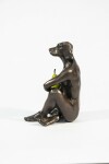 Cast in bronze, this contemporary figurative sculpture of a dog is by Gillie and Marc. Image 6