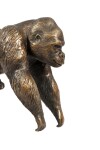 This contemporary bronze sculpture of a gorilla was created by Gillie and Marc. Image 2