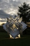 The powerful architectural form of this contemporary sculpture was created by Jah Qube—a collaboration between Toronto-based artist Javid Ja… Image 13