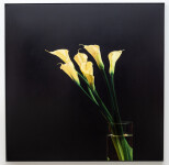 This contemporary realistic oil painting of a lily was painted by James Lahey. Image 4