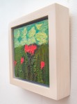 In this lovely oil painting by Jennifer Hornyak, bright red flowers—perhaps poppies stand in a field of green. Image 4