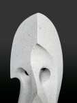 This modern outdoor sculpture was created in marble by Jeremy Guy. Image 3