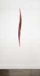 This modern glass wall sculpture in red was forged by John Paul Robinson. Image 2