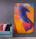 This large colourful abstract painting is by Joseph Drapell. Image 10