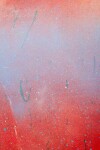 An ethereal cloud of deep blue floats across the canvas against a backdrop of fiery red, dashes of orange and black paint drips in this vibr… Image 6