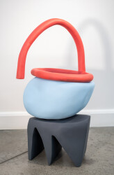 Quebec artist Marie-Ève Fréchette’s esoteric modern sculptures feature bold, clean lines and fresh colours.