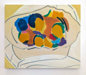 This contemporary, abstracted still life, oil on canvas is by artist Mel Davis. Image 2