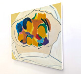 This contemporary, abstracted still life, oil on canvas is by artist Mel Davis. Image 3