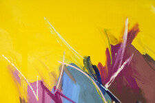 A tapestry of glorious colour meets the viewer’s eye in this gorgeous abstract work by Milly Ristvedt. Image 3