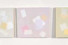 This grouping of seven geometric abstract paintings is by Canadian artist Milly Ristvedt. Image 7