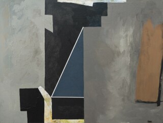 This contemporary cubist painting is by the highly regarded Canadian artist Otto Rogers.