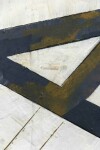 Angled structures of moss green, grey and textured white intersect in a sophisticated geometry in this powerful painting by Otto Rogers. Image 5