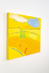 This joyful landscape rendered in fresh contemporary colours and minimalist form is by Pat Service. Image 3