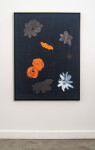 Matte black offers a striking background for this abstract painting by Pat Service. Image 5