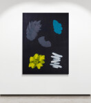 The velvety black backdrop of this abstract painting by Pat Service makes the colours pop. Image 6