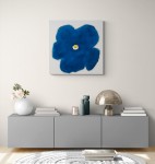 In a gorgeous deep blue, Pat Service has captured the essence of a single bloom. Image 8