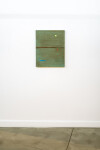 This abstract painting of a lake was rendered in minimalist form by Pat Service. Image 2