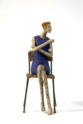 Quebecois sculptor Paul Duval has created a series of expressive paper mache and wire figurative sculptures.