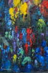 This contemporary colorful abstract painting is by Paul Fournier. Image 6