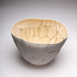 This white ceramic vessel’s organic shape was inspired by nature. Image 5