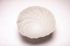 Delicate wave-like patterns swirl around this gorgeous vessel by Paula Murray. Image 3