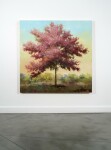 This contemporary mixed-media landscape featuring a tree is by Peter Hoffer. Image 3