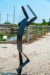 Like an athlete poised to perform the broad jump, this metal sculpture by Canadian artist Robert Clarke Ellis has a palpable energy. Image 6